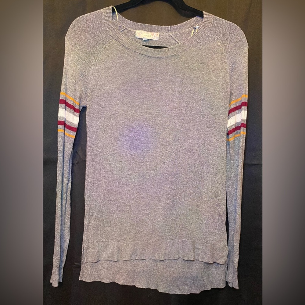 Gray Pink Republic Long Sleeve T-Shirt